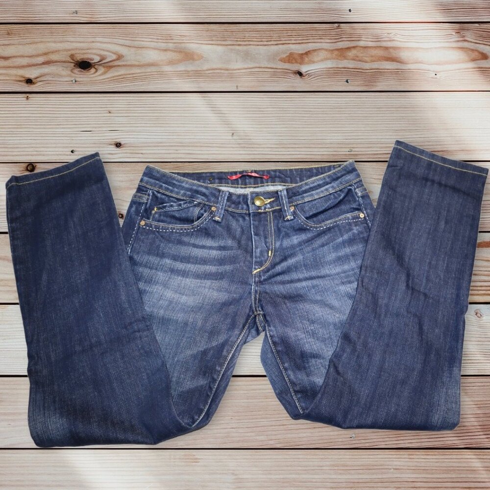 Vigoss Mid-Rise Straight Leg Jeans Blue Waist 30 Inches